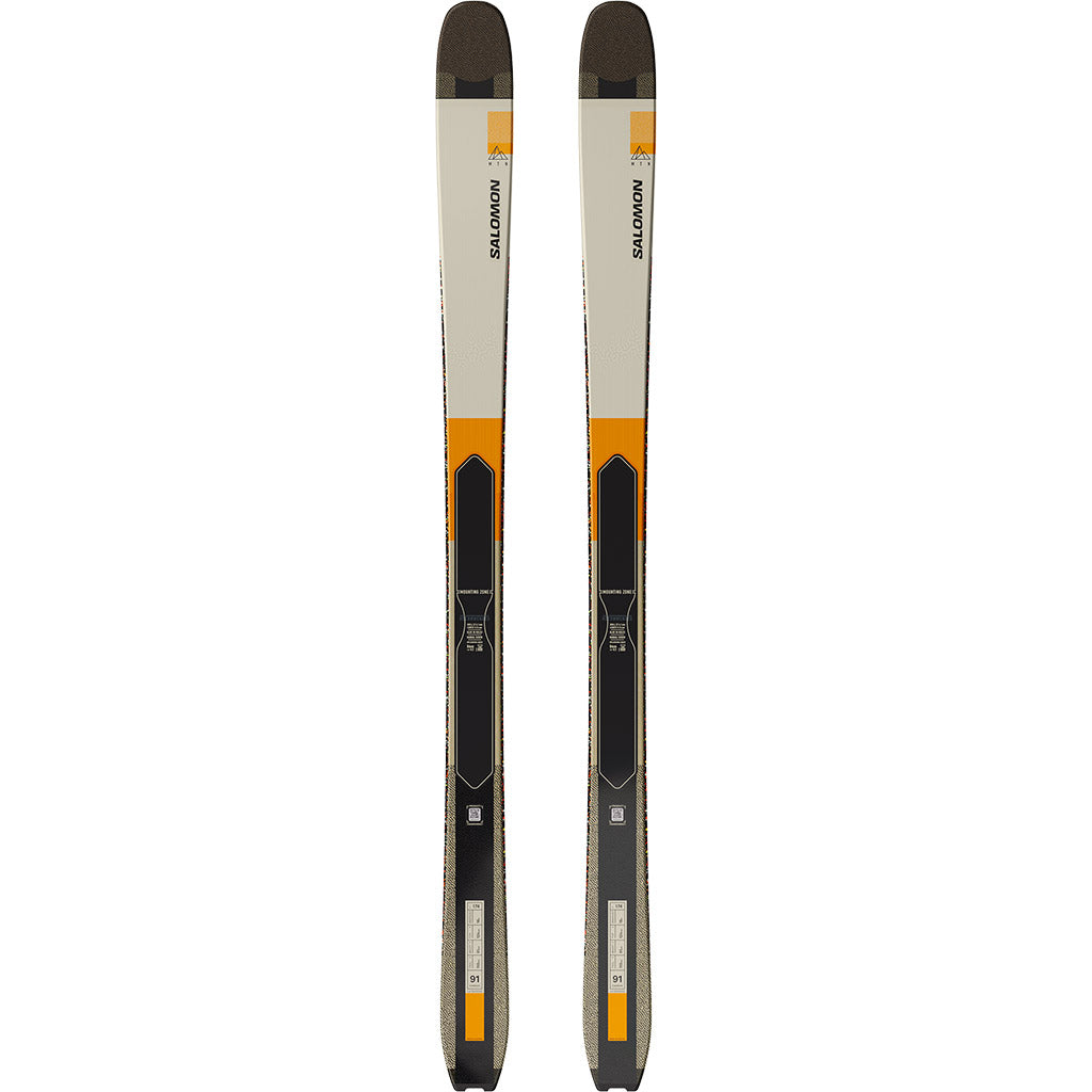 Sci scialpinismo Salomon MTN 91 Carbon con pelli Almond Milk/Black/Turmeric (26/27)