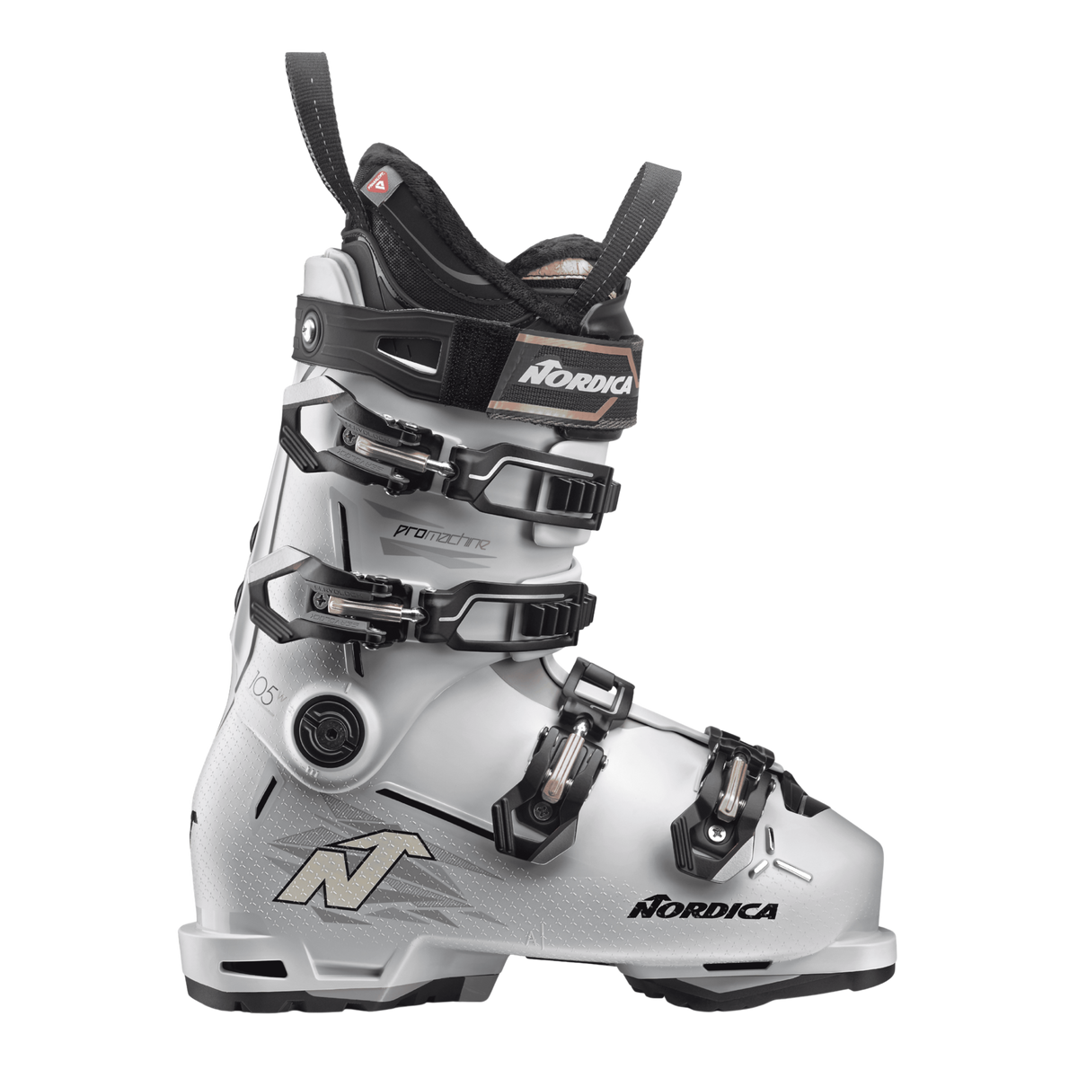 Scarpone da sci Nordica Promachine 3 105 W White / Black / Rose (26/27)