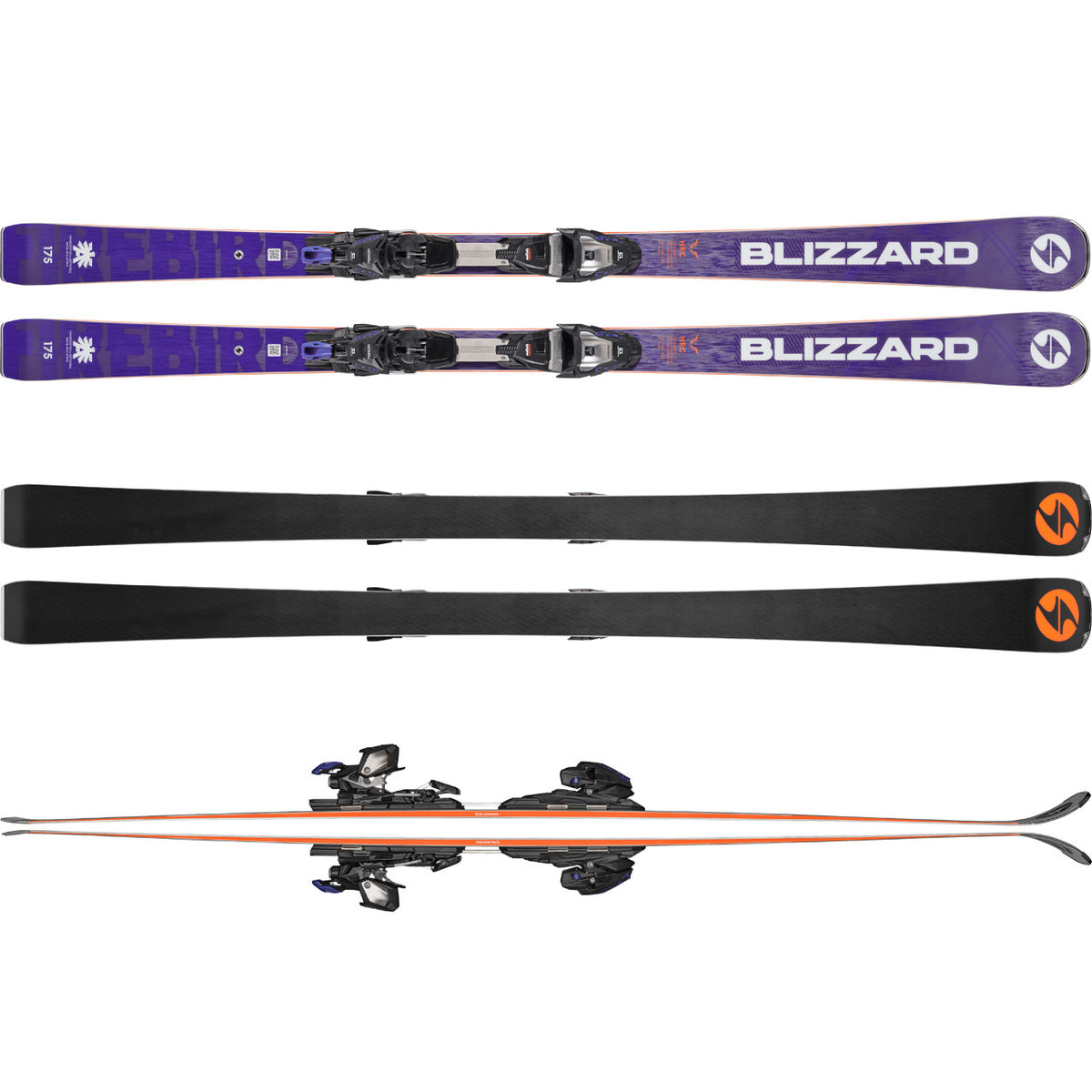 Sci da pista Blizzard Firebird HRC con attacco Comp 13 Viola (26/27) — vista 2