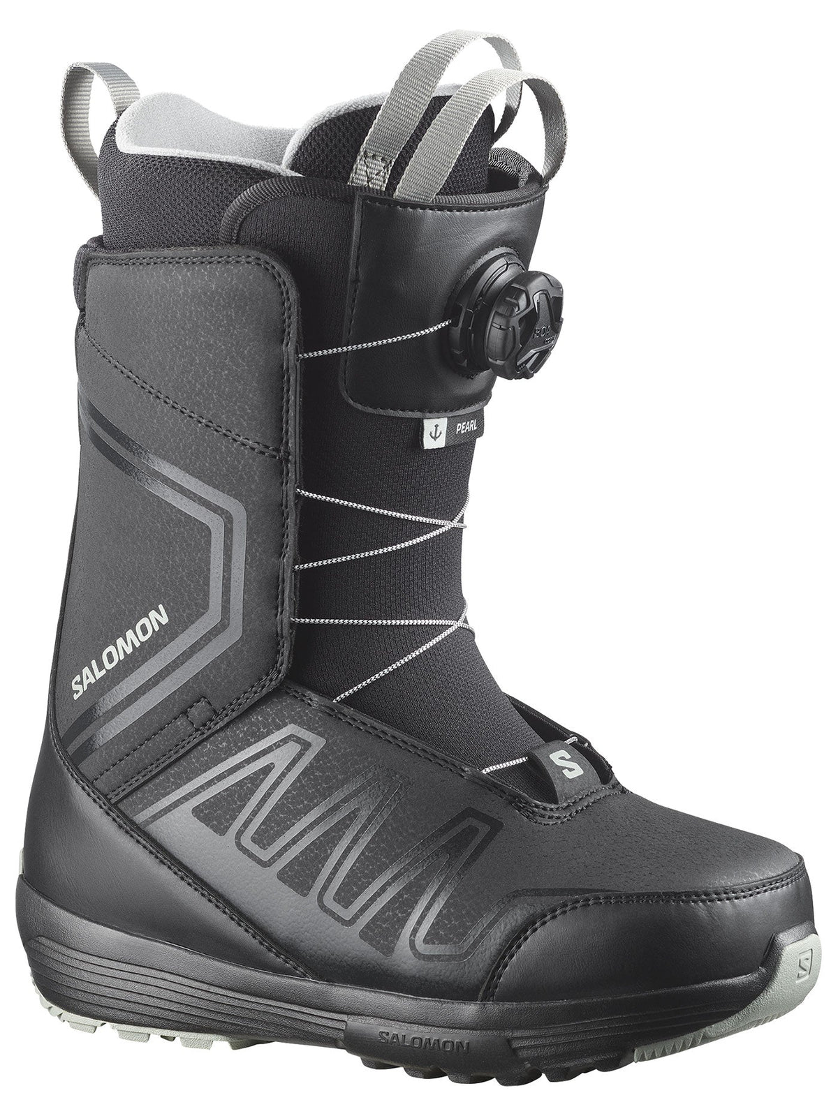 Scarponi snowboard Salomon Pearl Boa nero donna (26/27)