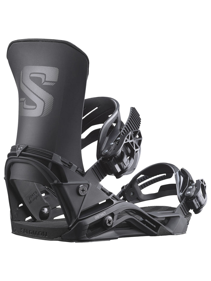 Attacco snowboard Salomon District nero (26/27)