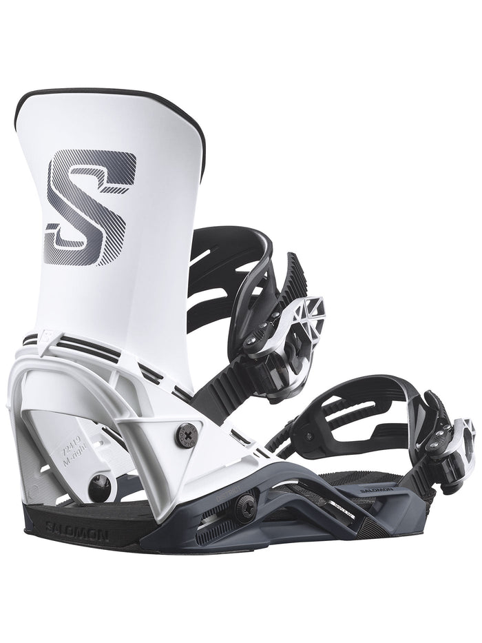 Attacco snowboard Salomon District bianco navy (26/27)