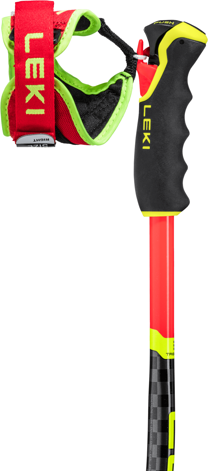 Bastoncino da sci da gara LEKI WCR TBS GS 3D rosso (2025/26) — vista 3