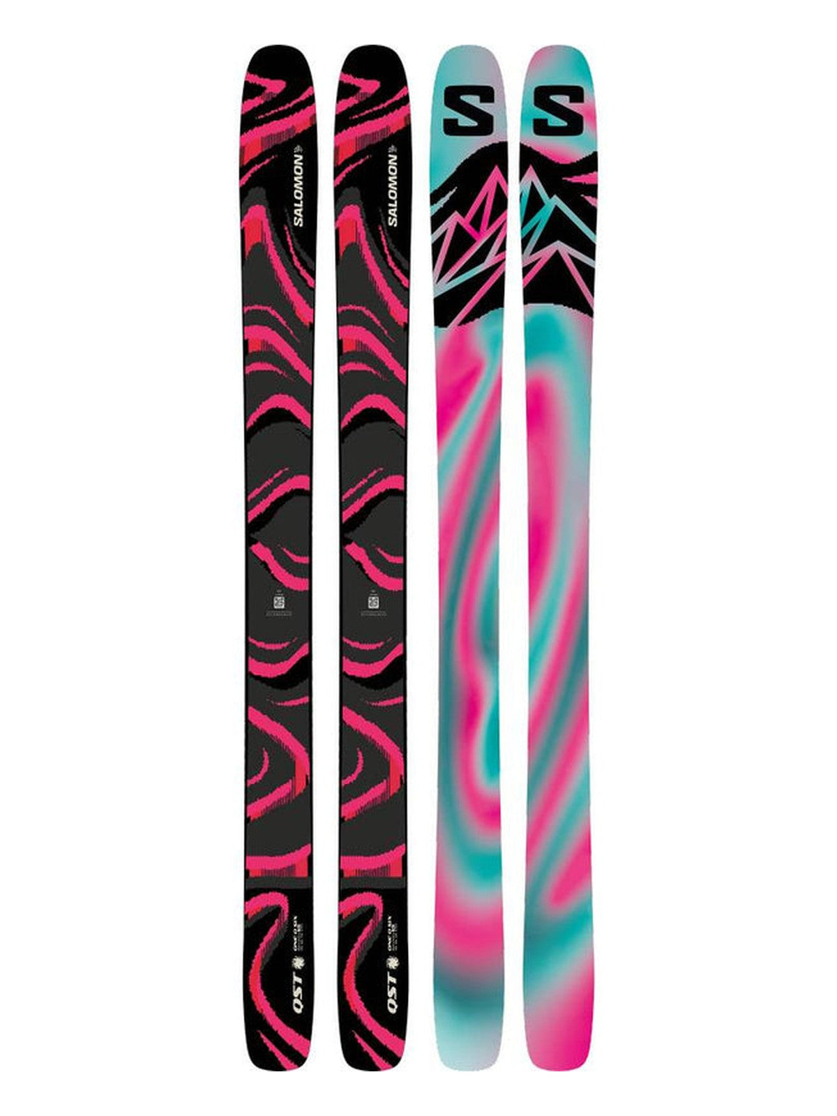Sci freeride Salomon QST 106 Black/Pink (26/27)