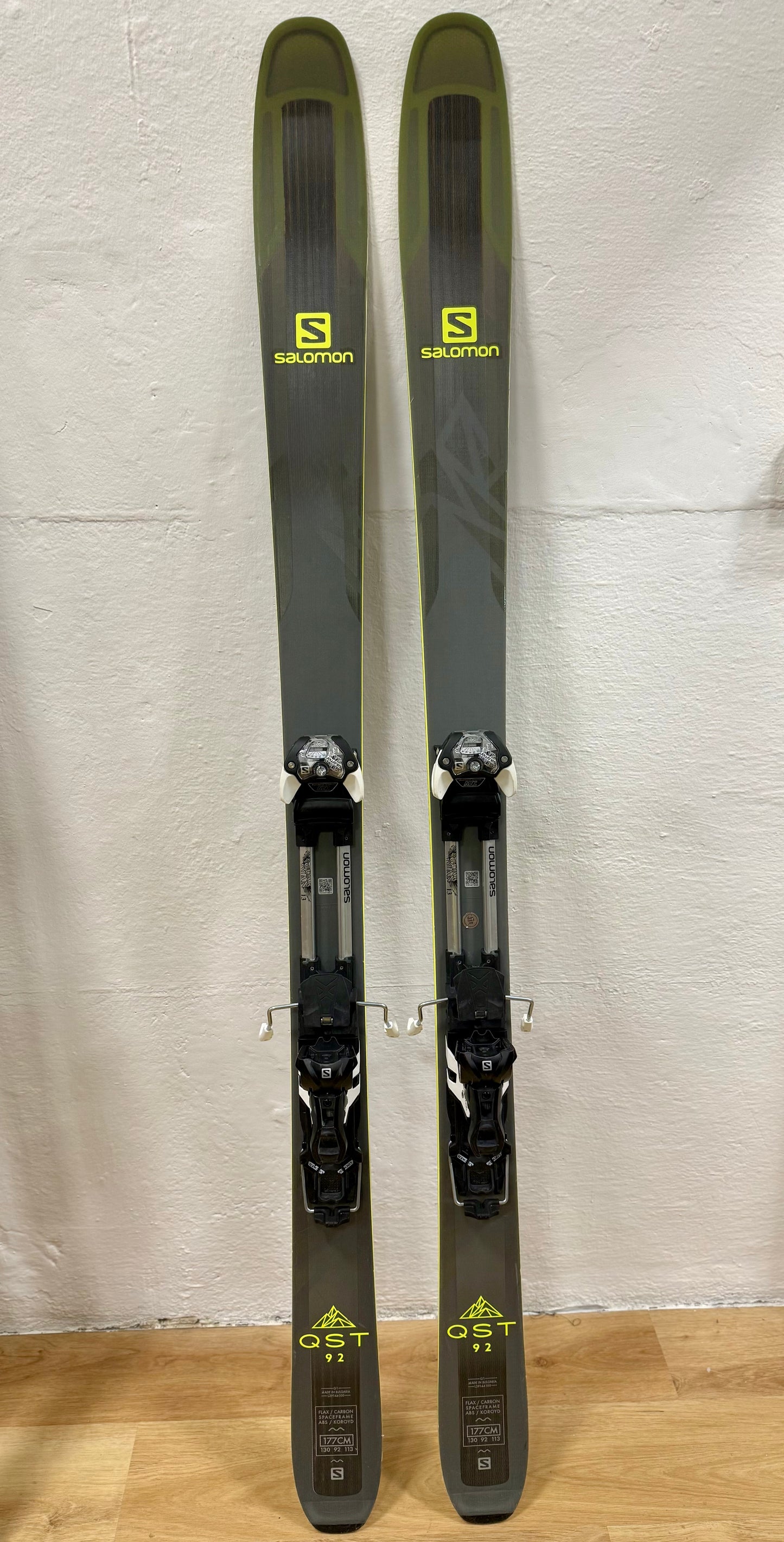 SALOMON QST 92 TOURING SKIS RICONDIZIONATO CON PELLI + ATTACCO GUARDIAN 13