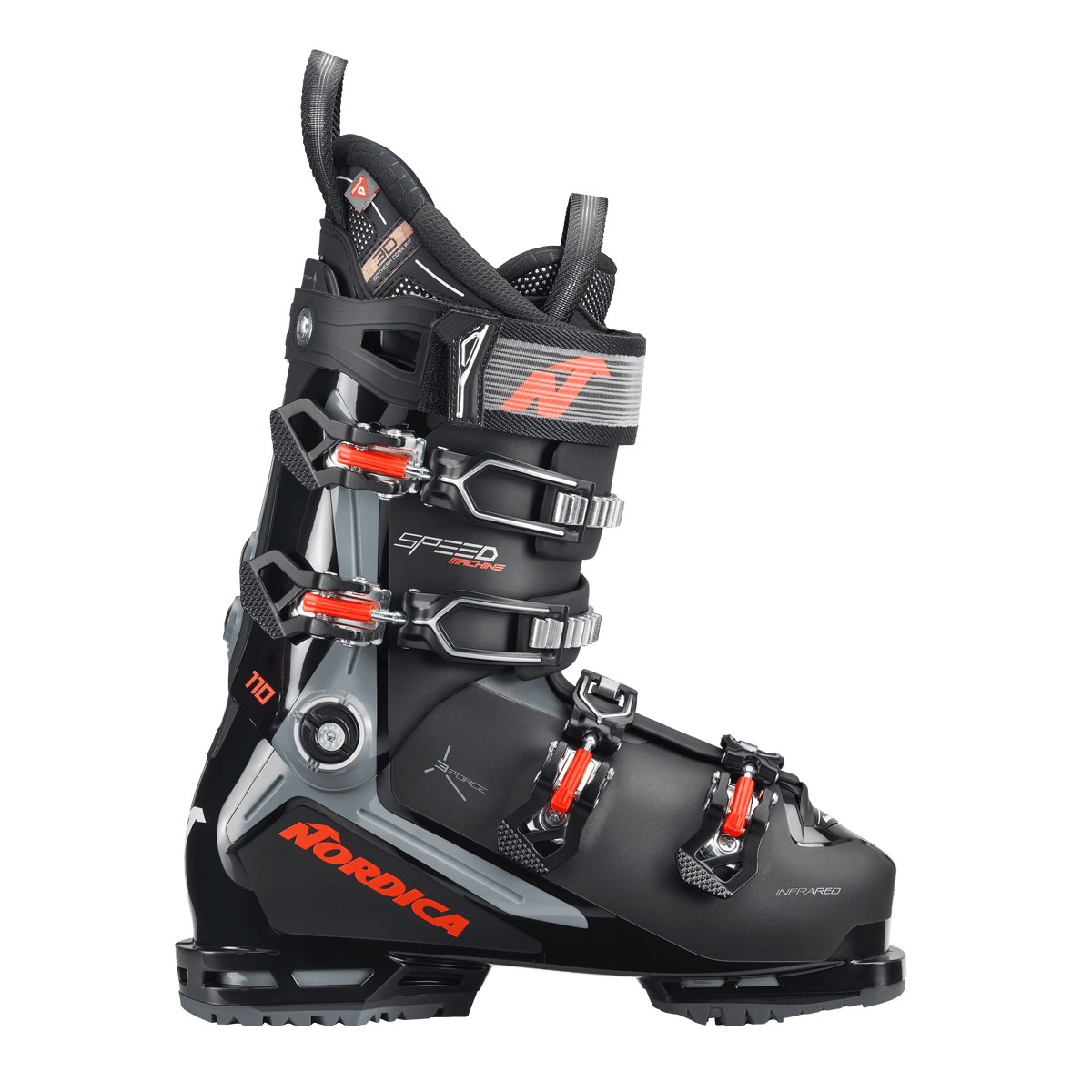 Scarpone da sci Nordica Speedmachine 3 110 Black / Grey / Red (26/27)