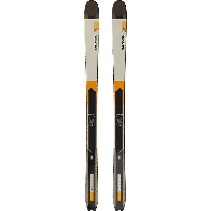 Sci scialpinismo Salomon MTN 91 Carbon con pelli Almond Milk/Black/Turmeric (26/27)