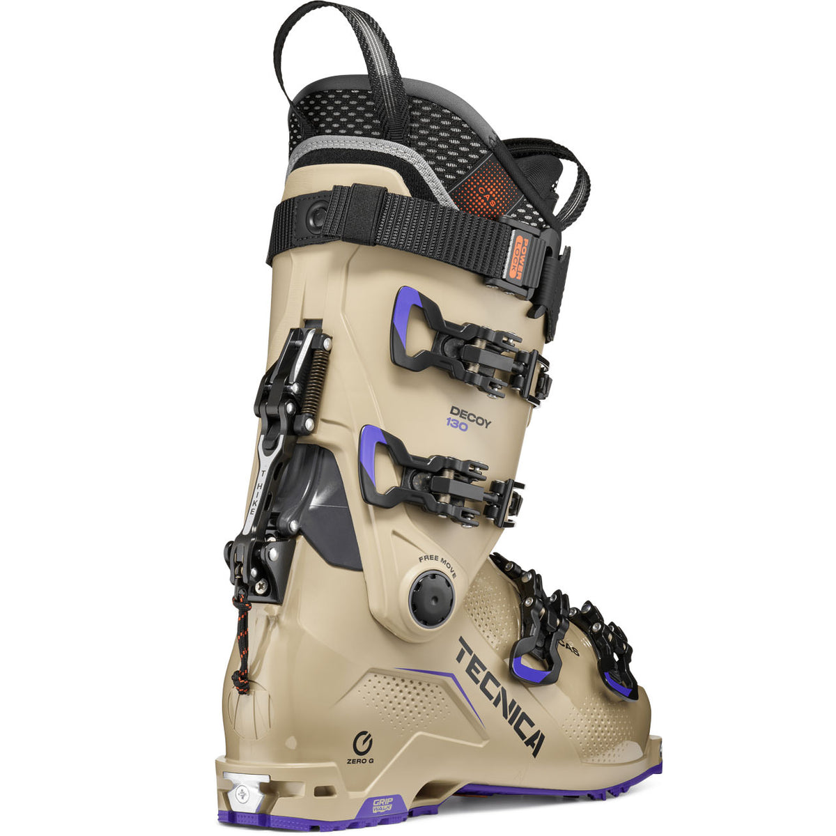 Scarpone da sci freeride Tecnica Zero G Decoy 130 GW Sand (26/27) — vista 2
