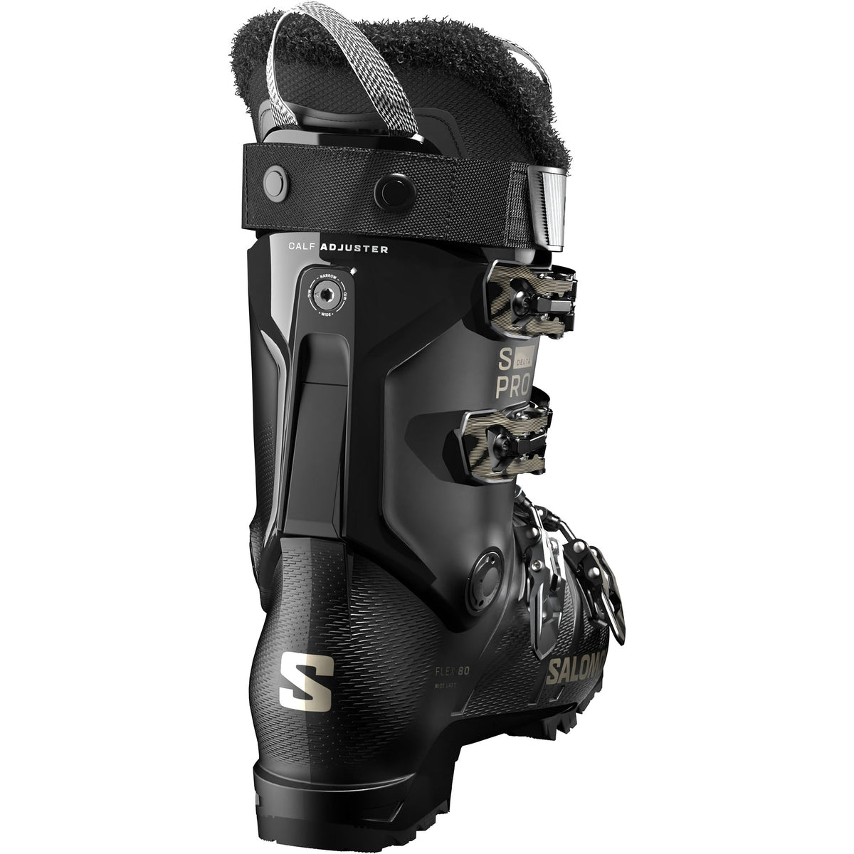 Scarponi da sci Salomon S/Pro Delta 80 W Nero/Bronzo (26/27) — vista 2