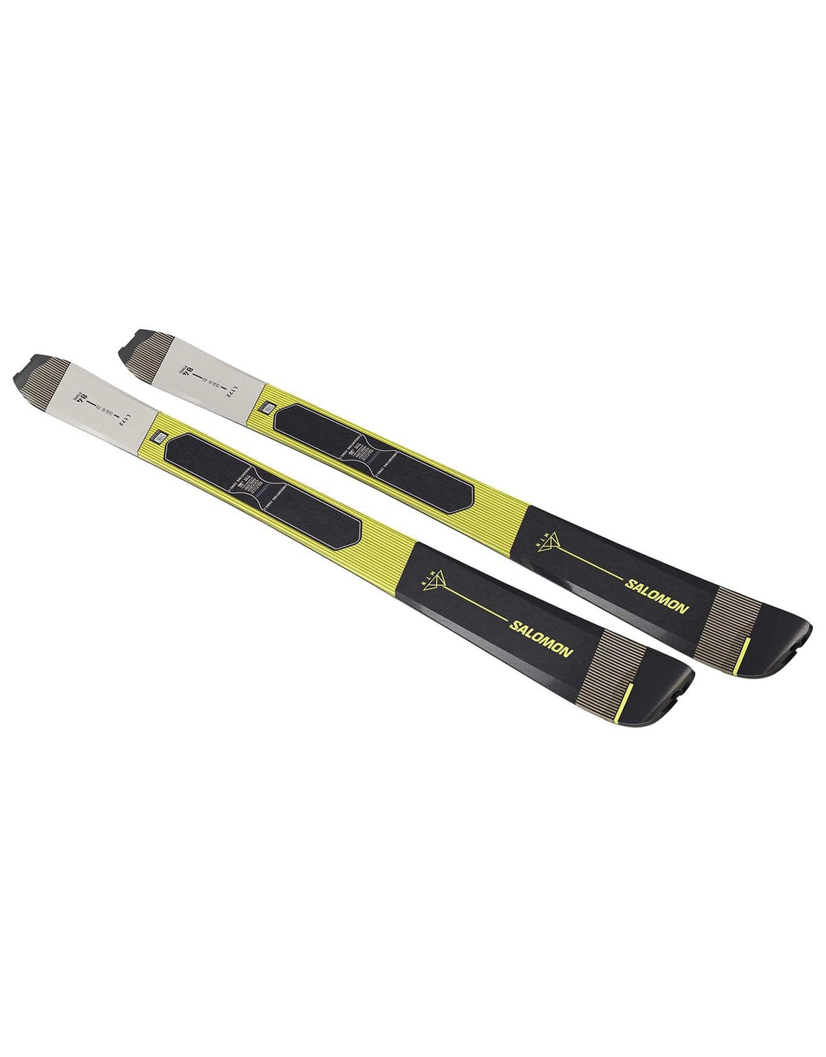 Sci freeride Salomon MTN 84 Pure con pelli Rainy Day/Black/Yellow (26/27) — vista 4