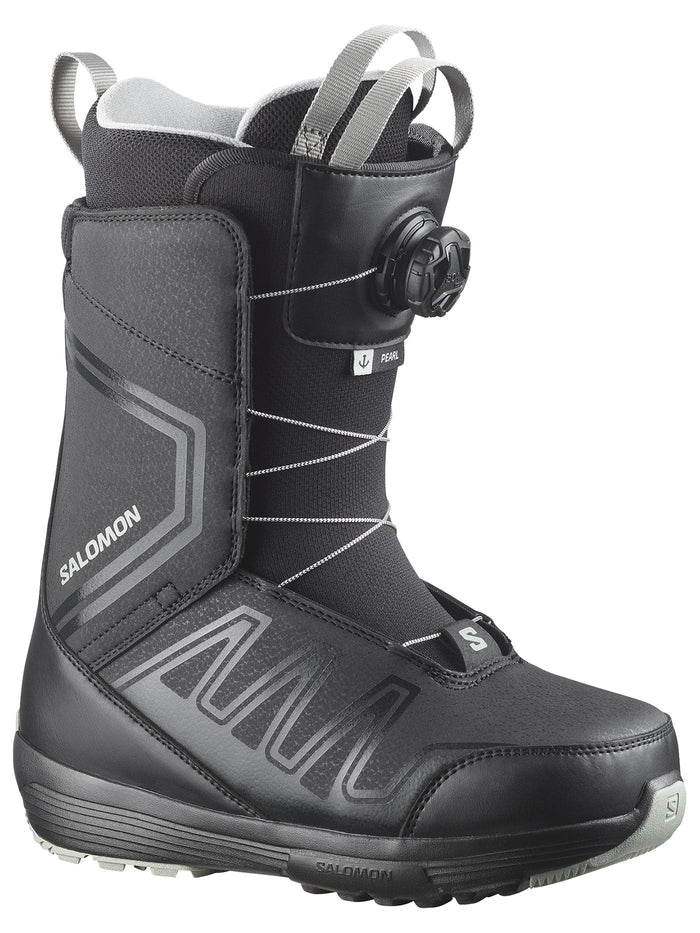Scarponi snowboard Salomon Pearl Boa nero donna (26/27)