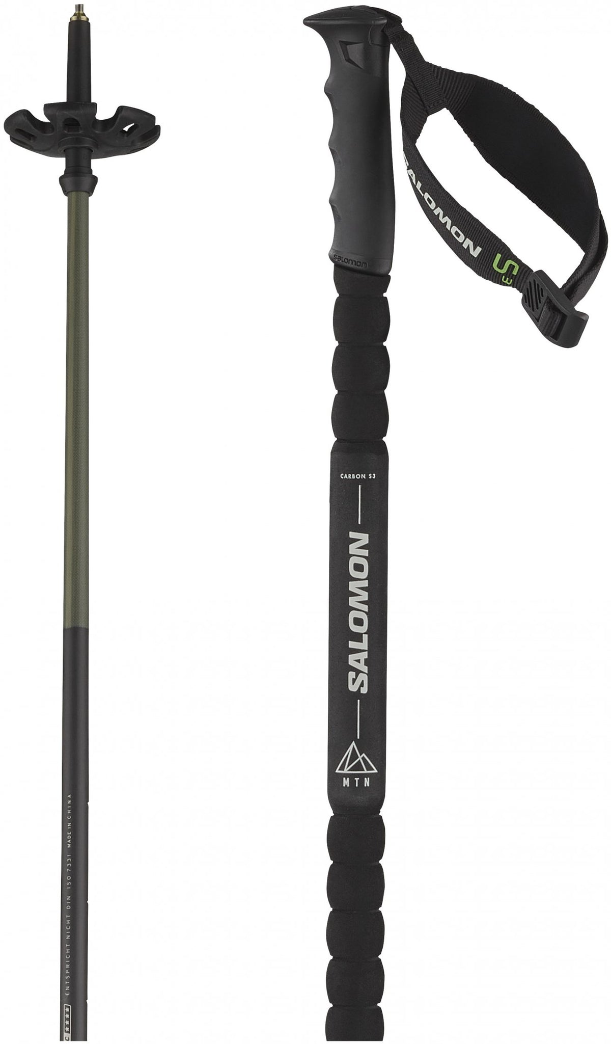Bastoncino da scialpinismo Salomon MTN Carbon S3 nero