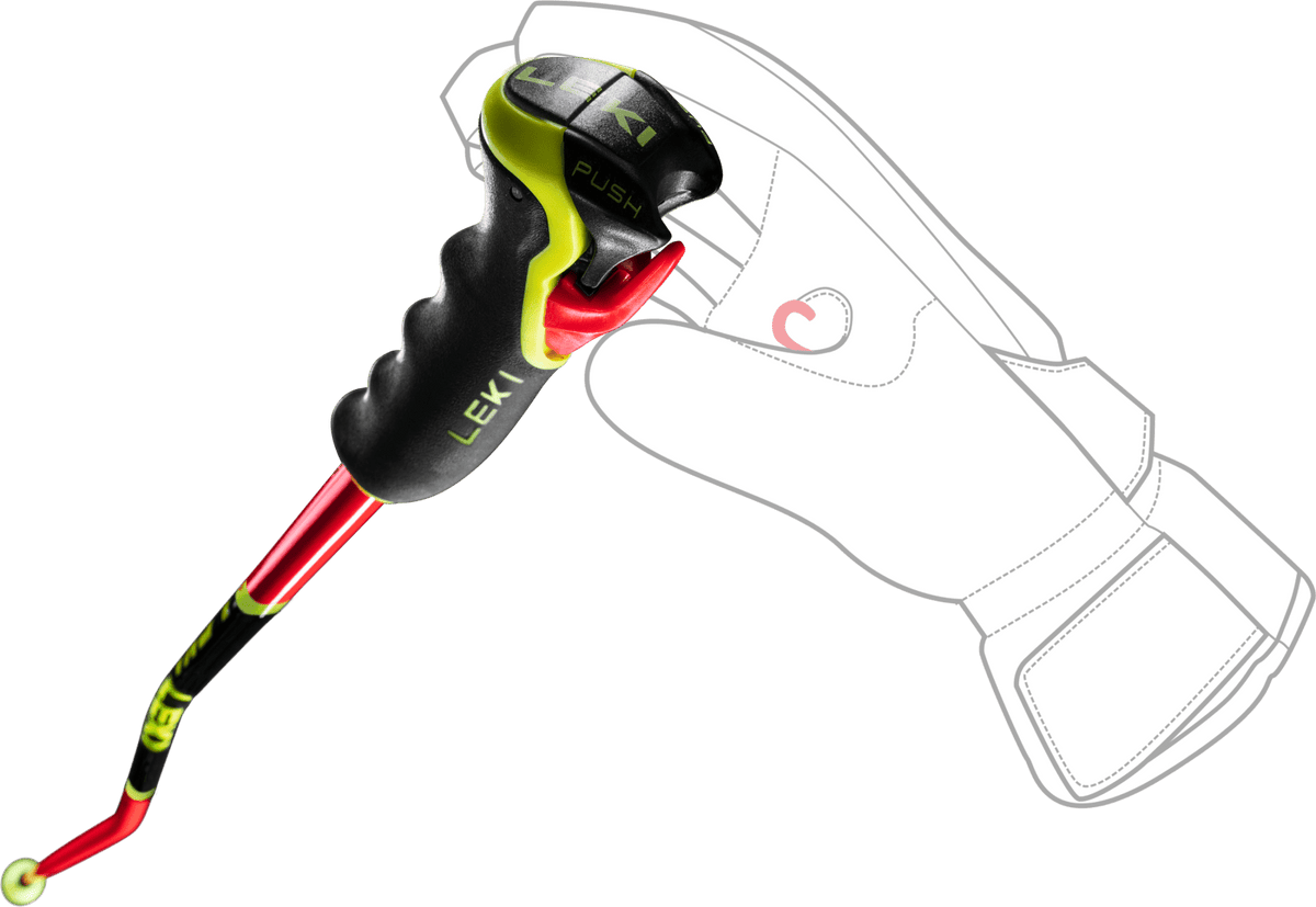 Bastoncino da sci da gara LEKI WCR Lite GS 3D rosso (2025/26) — vista 2