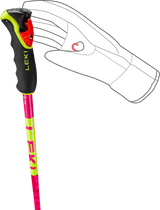 Bastoncino da sci freeride LEKI Spitfire 3D rosa (2025/26) — vista 3