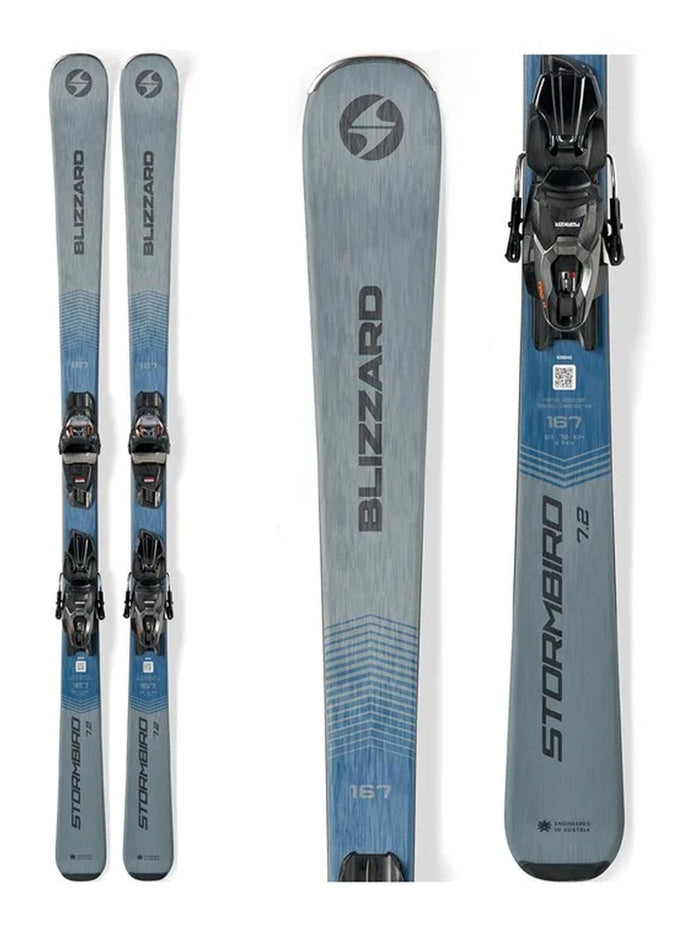Sci da carving Blizzard Stormbird 7.2 con attacco TPC 10 Grigio/Blu (26/27)