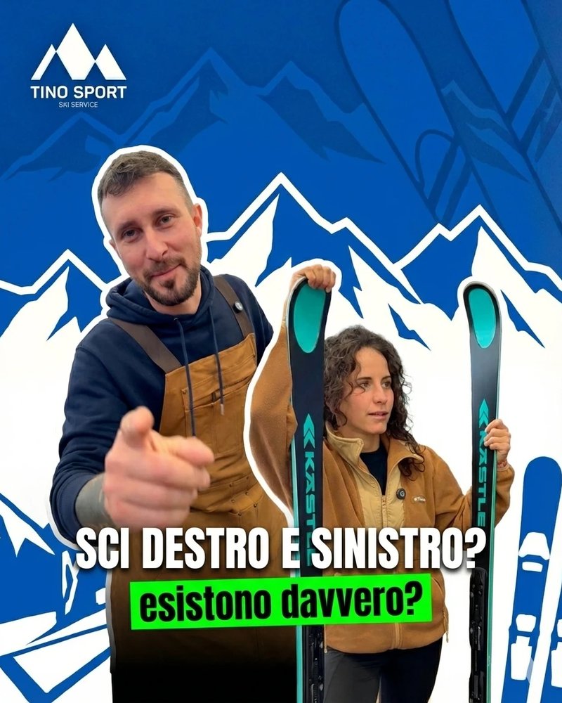 Reel Instagram di Tino Sport: sci destro e sinistro, esistono davvero?